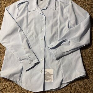 Women's Light Blue Button Down Shirt